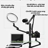 Giá đỡ đèn livestream kiêm giá đỡ laptop và điện thoại Multi MBK4