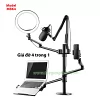 Giá đỡ đèn livestream kiêm giá đỡ laptop và điện thoại Multi MBK4