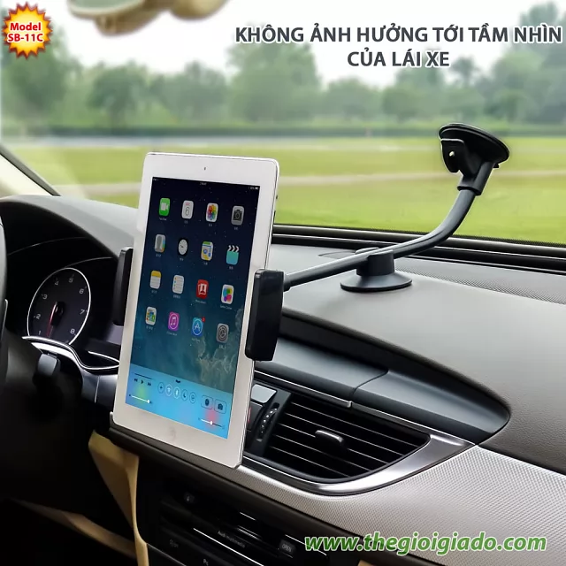 Giá đỡ máy tính bảng cỡ lớn trên xe hơi model SB-11C