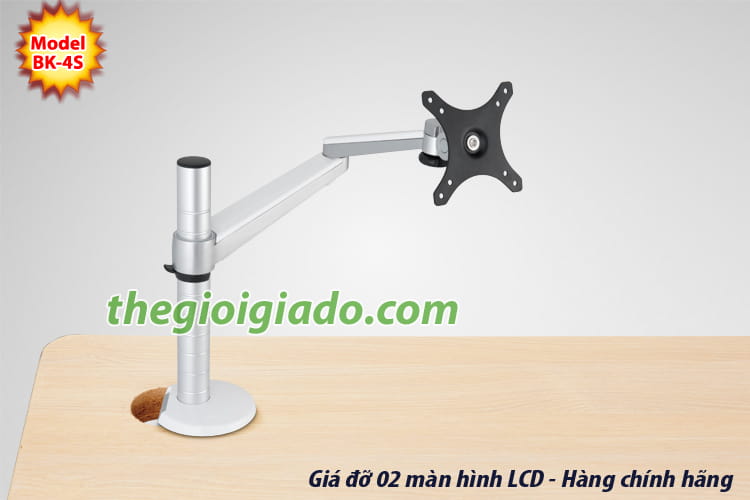 gi&aacute; đỡ m&agrave;n h&igrave;nh LCD đ&ocirc;i tr&ecirc;n b&agrave;n l&agrave;m việc loại 2 khớp,Gi&aacute; đỡ m&agrave;n h&igrave;nh LCD