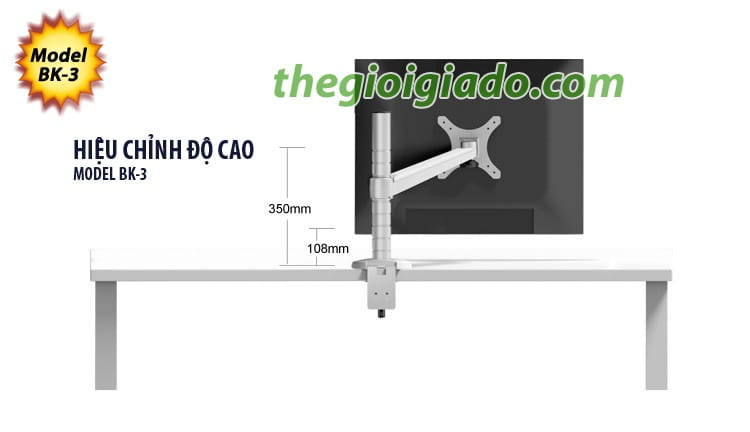 Gi&aacute; đỡ m&agrave;n h&igrave;nh LCD loại tay ngắn 1 khuyu, Gi&aacute; đỡ m&agrave;n h&igrave;nh LCD