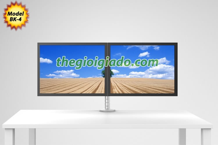 Giá đỡ 2 màn hình LCD trên bàn làm việc,giá đỡ màn hình lcd kiểu kẹp Giá đỡ 2 màn hình LCD trên bàn làm việc,giá đỡ màn hình lcd kiểu kẹp