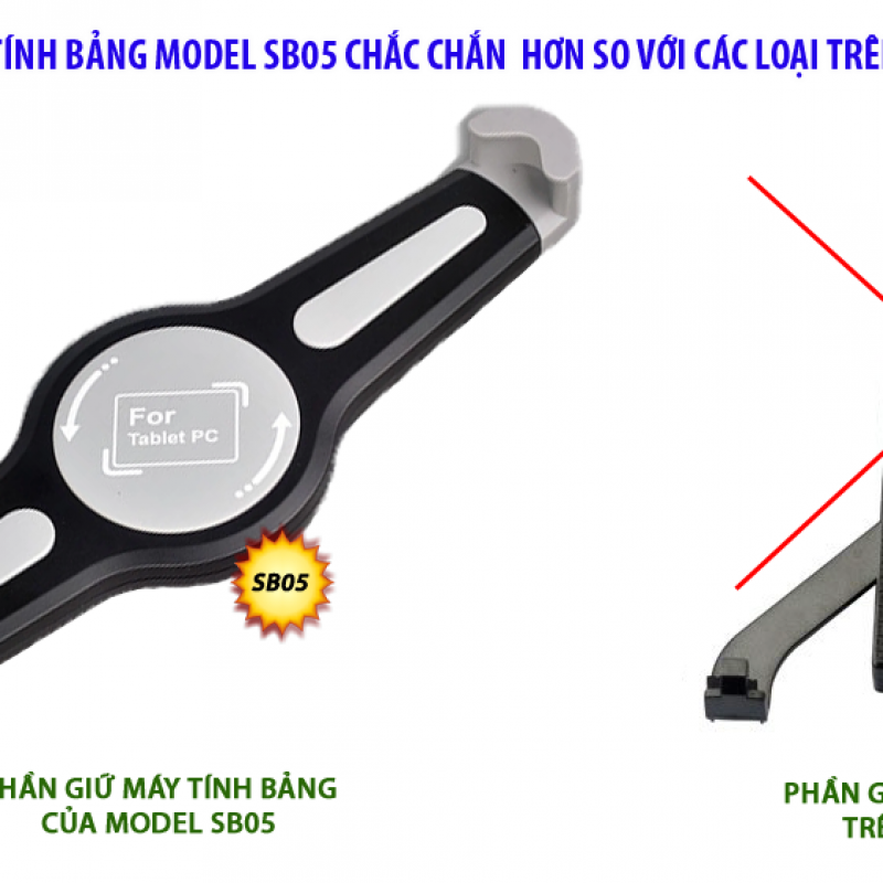 GI&Aacute; ĐỠ M&Aacute;Y T&Iacute;NH BẢNG TR&Ecirc;N &Ocirc;T&Ocirc;- Model: SB05