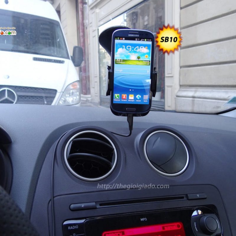 Gi&aacute; đỡ điện thoại tr&ecirc;n oto,GI&Aacute; ĐỠ SMARTPHONE D&Ugrave;NG TR&Ecirc;N XE &Ocirc;T&Ocirc; - MODEL: SB10 