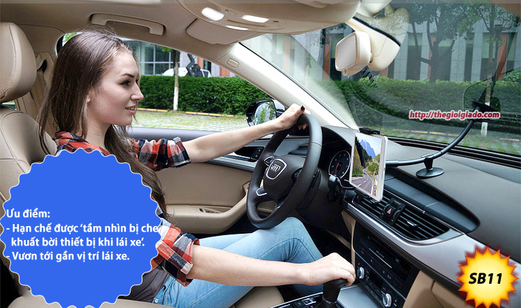Gi&aacute; đỡ m&aacute;y t&iacute;nh bảng ki&ecirc;m gi&aacute; đỡ điện thoại tr&ecirc;n xe hơi