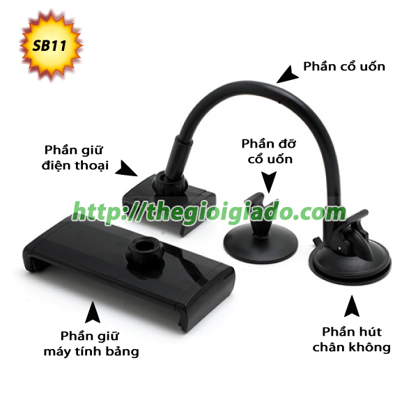 Gi&aacute; đỡ m&aacute;y t&iacute;nh bảng ki&ecirc;m gi&aacute; đỡ điện thoại tr&ecirc;n xe hơi