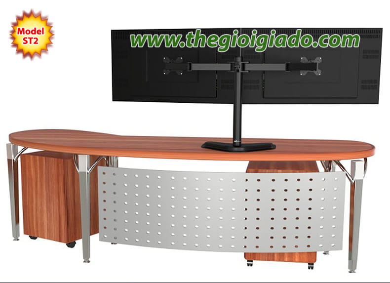 gi&aacute; đỡ hai m&agrave;n h&igrave;nh LCD m&aacute;y t&iacute;nh