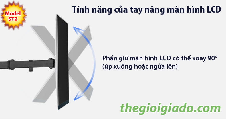 Gi&aacute; đỡ 2 m&agrave;n h&igrave;nh LCD tr&ecirc;n b&agrave;n l&agrave;m việc,gi&aacute; đỡ m&agrave;n h&igrave;nh lcd kiểu kẹp