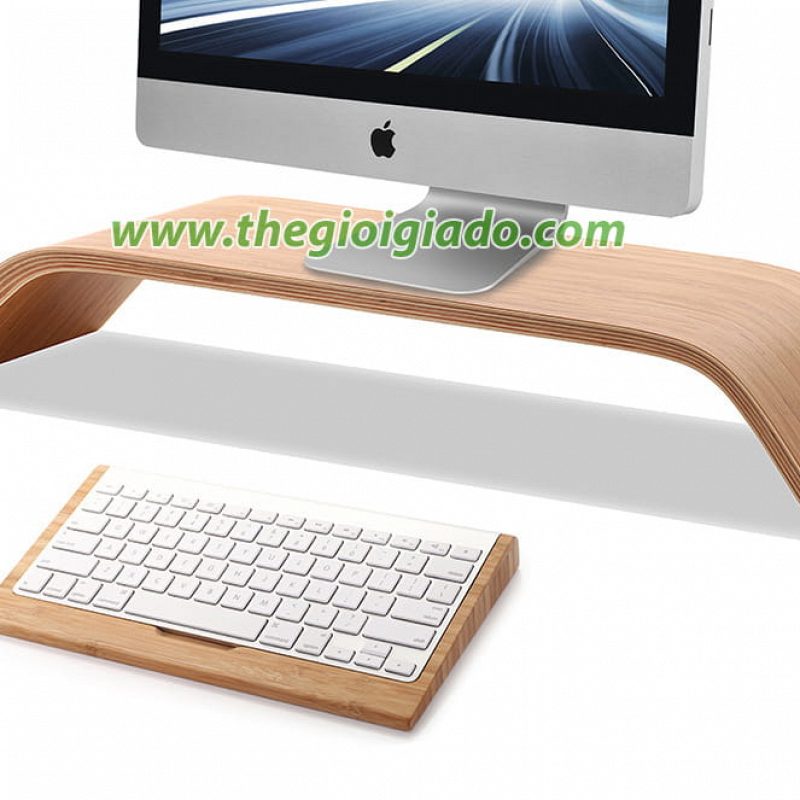 Gi&aacute; đỡ iMac để b&agrave;n chất liệu gỗ SAM-4