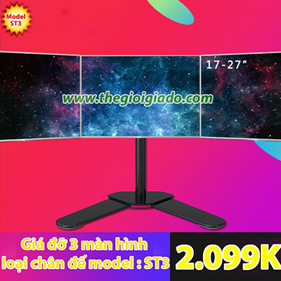 Gi&aacute; đỡ 3 m&agrave;n h&igrave;nh LCD m&aacute;y t&iacute;nh
