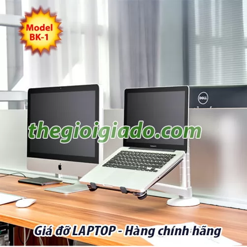 Giá đỡ LAPTOP dùng cho văn phòng loại tay ngắn 1 khuỷu BK1