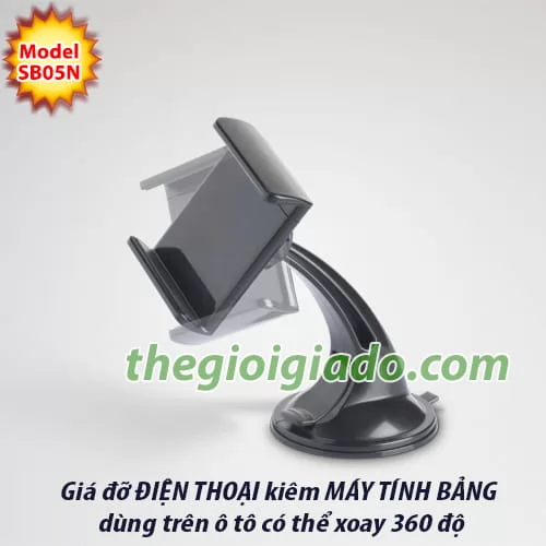 Giá đỡ ĐIỆN THOẠI kiêm MÁY TÍNH BẢNG dùng trên xe hơi Model SB05N