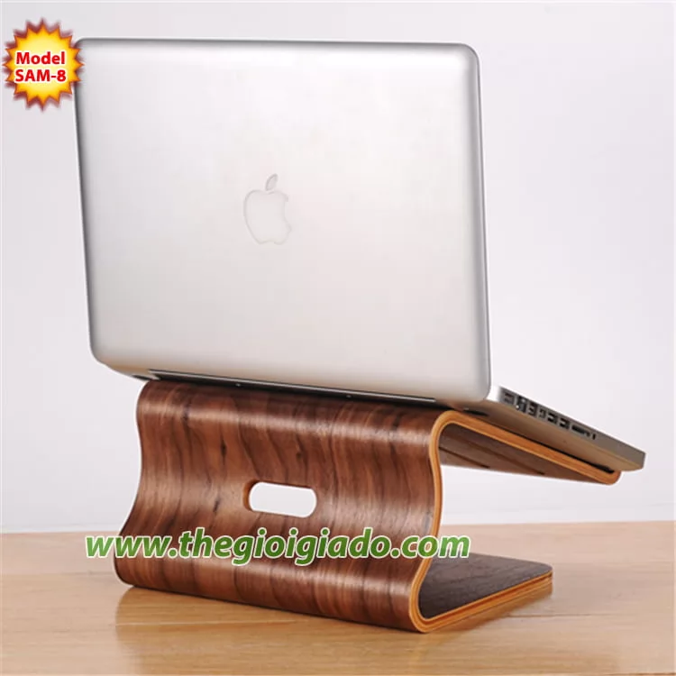 Giá đỡ MacBook để bàn chất liệu gỗ SAM-8