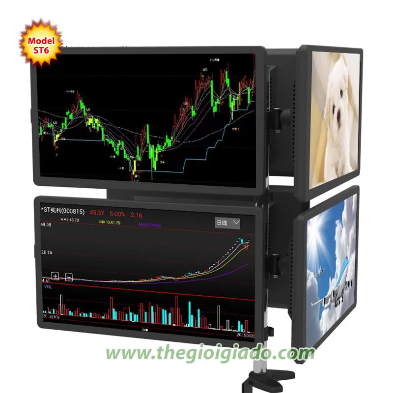 Giá đỡ 6 màn hình LCD model ST6