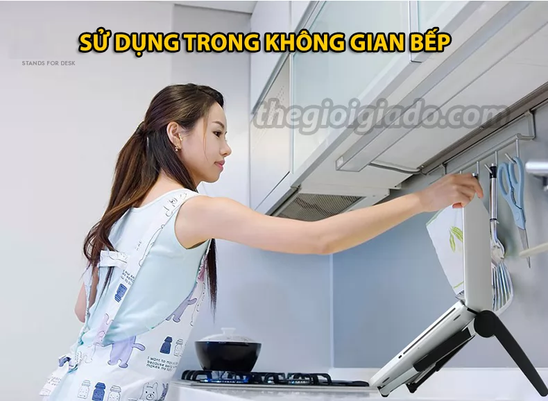 Giá đỡ điện thoại kiêm máy tính bảng và laptop trên bàn