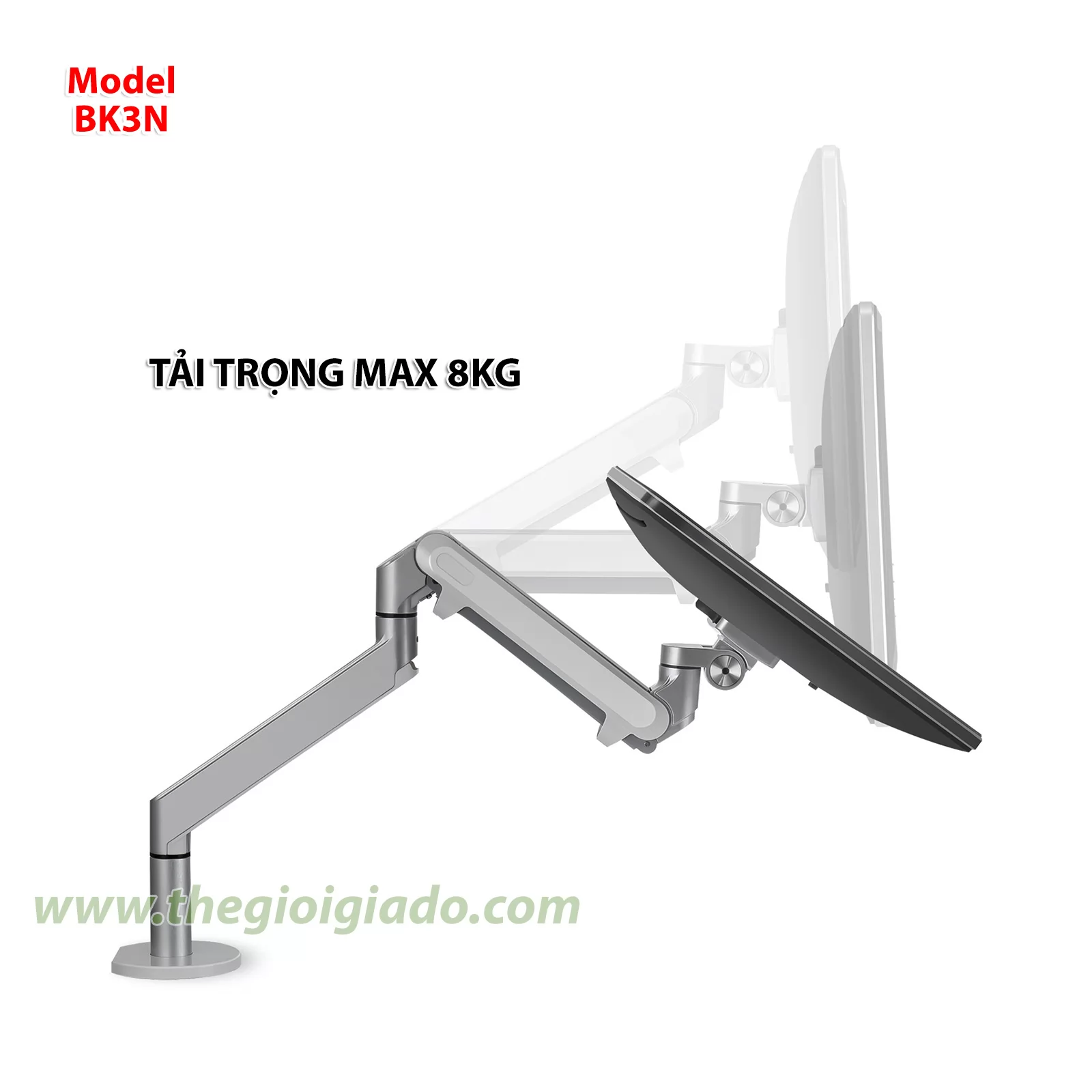 Giá đỡ màn hình LCD tay nâng piston Model BK3N