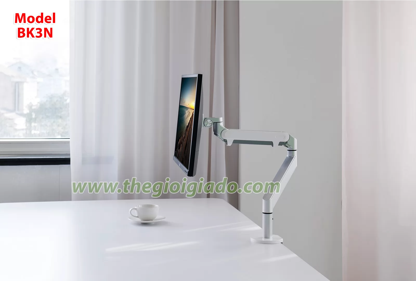 Giá đỡ màn hình LCD tay nâng piston Model BK3N