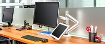 Giá đỡ màn hình LCD tay dài KIÊM giá đỡ MÁY TÍNH BẢNG tay ngắn
